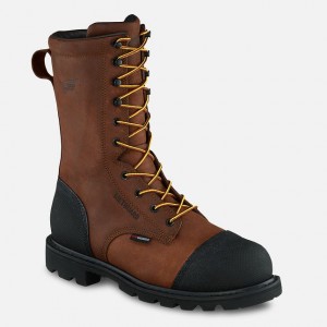 Red Wing 10-inch Waterproof Safety Toe Metguard Boot | VZIPTWY-86