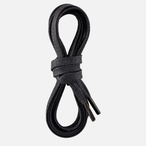 Red Wing 24-inch Flat Waxed Lace in Black Waxed Cotton | NVUSIOD-83