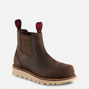 Red Wing 5-Inch Safety Toe Chelsea Tan | LSWQKFB-89