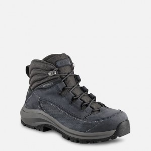 Red Wing 5-inch Waterproof Safety Toe Boot Black-Tan Fleck | TAWPMCJ-78