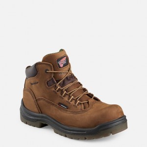 Red Wing 5-inch Waterproof Safety Toe Boot Marroni | THDUJZM-41