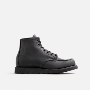 Red Wing 6-inch Boot in Black Harness Leather | QNSALTR-57