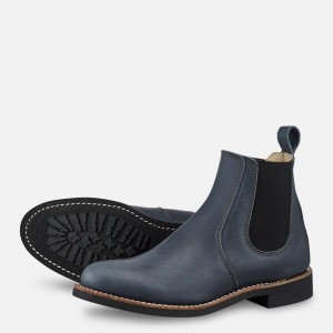 Red Wing 6-inch Chelsea Short Boot in Indigo Legacy Leather | JBZMGNA-67