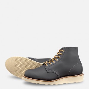 Red Wing 6-inch Round Short Boot in Stone Bluff Leather | WGOQFDU-12