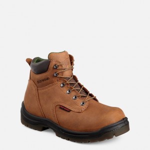 Red Wing 6-inch Safety Toe Boot Marroni | LUVIKPF-30