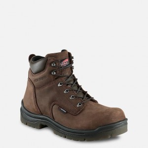 Red Wing 6-inch Safety Toe Boot Marroni | QOAEBIK-48