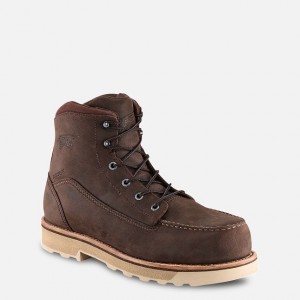 Red Wing 6-inch Safety Toe Boot Tan | JHTQDFV-23