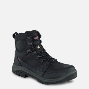 Red Wing 6-inch Side-Zip, Waterproof, CSA Safety Toe Boot Black-Beluga | SXVAJRU-92