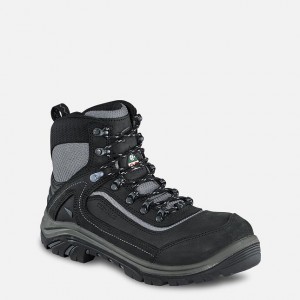 Red Wing 6-inch Waterproof CSA Safety Toe Hiker Boot Black-Gray | EHFORBM-14