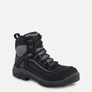 Red Wing 6-inch Waterproof Safety Toe Boot Black-Gray | XQLJTFG-04