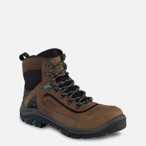 Red Wing 6-inch Waterproof Safety Toe Boot Black-Turquoise | VAFPXIB-51