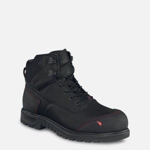 Red Wing 6-inch Waterproof Safety Toe Boot Black-Gray | JUMIKPB-53