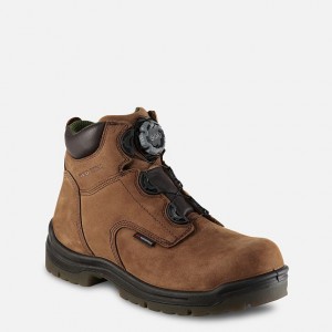 Red Wing 6-inch Waterproof Safety Toe Boot Marroni | WVXZPIK-42