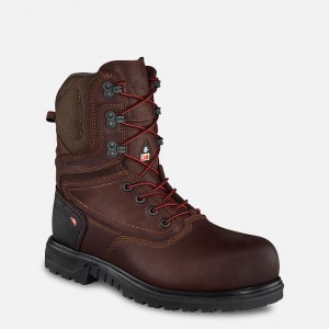 Red Wing 8-inch Waterproof, CSA Safety Toe Boot Black-Gray | EHLWSJG-05