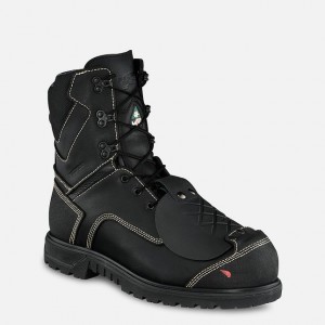 Red Wing 8-inch Waterproof, Metguard, CSA Safety Toe Boot Black-Gray | XYJIWPA-27