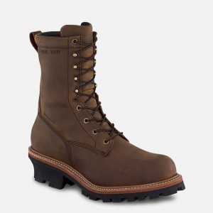 Red Wing 9-inch Insulated, Waterproof Safety Toe Logger Boot Nere | XEWULJK-02