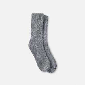 Red Wing Cotton Blend Ragg Crew Boot Socks in Over Dyed Black/Gray Cotton Blend | ROSFLYZ-97