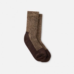 Red Wing Deep Toe-Capped Crew Sock in Brown | CVYQPBT-95