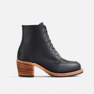 Red Wing Heeled Boot in Black Boundary Leather | JVZGUAF-41
