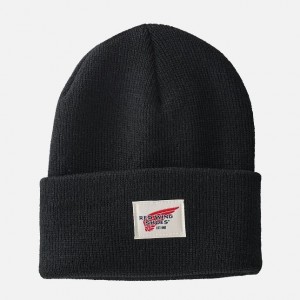 Red Wing Kids Cuffed Beanie Hat in Black | JFRUMVL-08