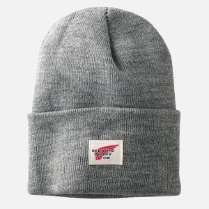Red Wing Knit Watch Hat in Light Gray Heather | BWTGQHX-45