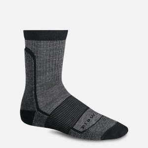 Red Wing Merino Wool Blend Crew Sock in Black | GRXPUQE-63