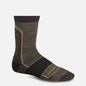 Red Wing Merino Wool Blend Crew Sock in Brown | AEWVXDJ-81