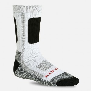 Red Wing Performance Crew Sock in White | VXRUAPB-21