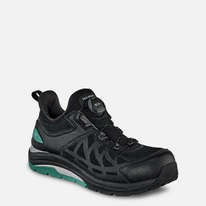 Red Wing Safety Toe Athletic Work Shoe Black-Teal | OICXBMU-74