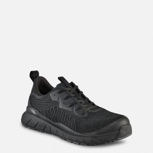 Red Wing Safety Toe Oxford Black-TanFleck | ODEHVNL-30