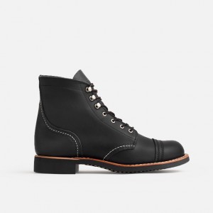Red Wing Short Boot in Black Boundary Leather | XJLZAWD-95