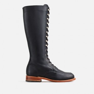 Red Wing Tall Boot in Black Boundary Leather | OAZUHNJ-16